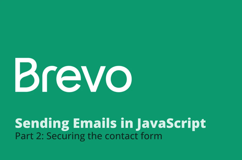 sending emails in JS